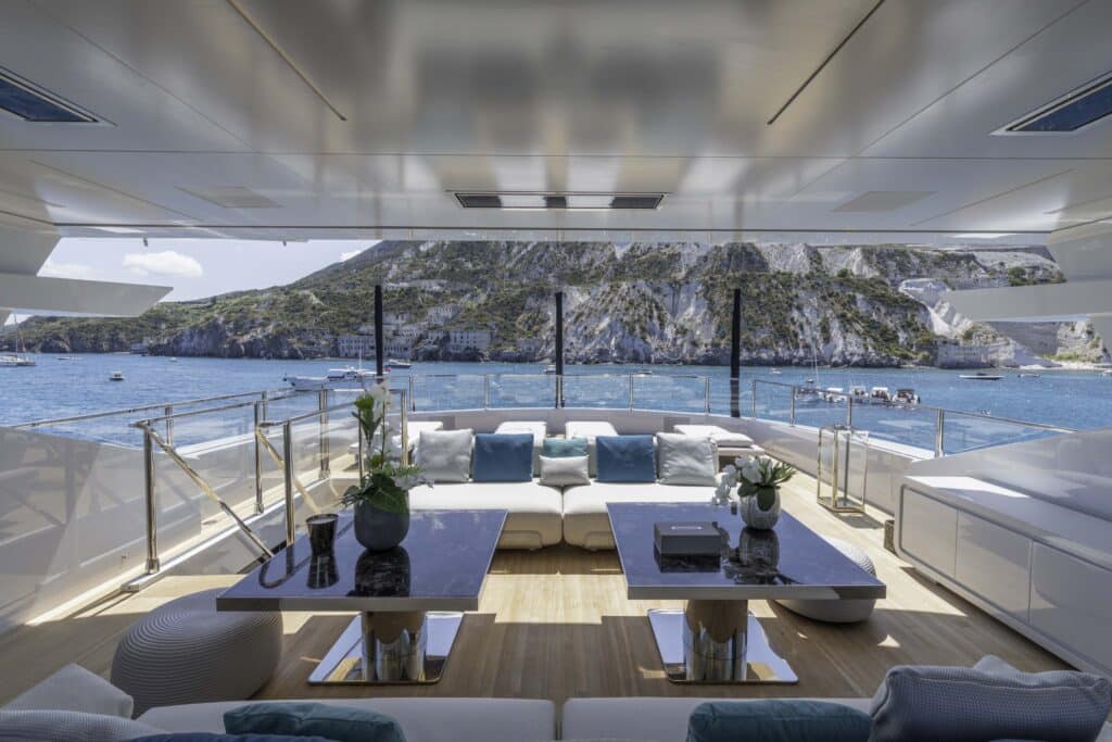 Yacht Deck with Bromic Electric Outdoor Heaters