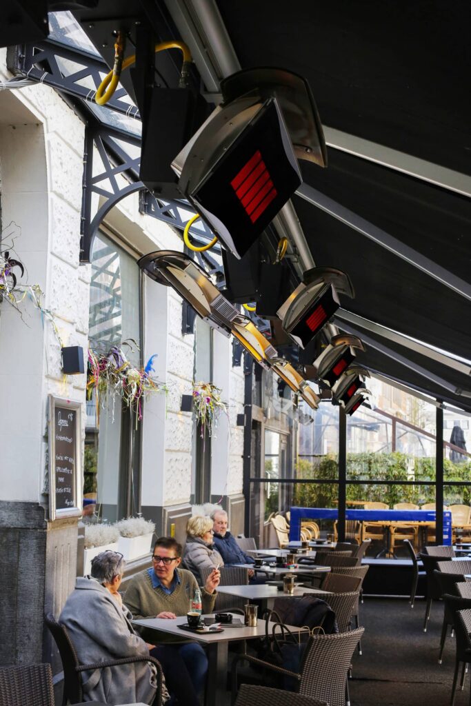 Bromic Patio Heaters - Platinum Gas at Hooghuis, Brussels, Belgium