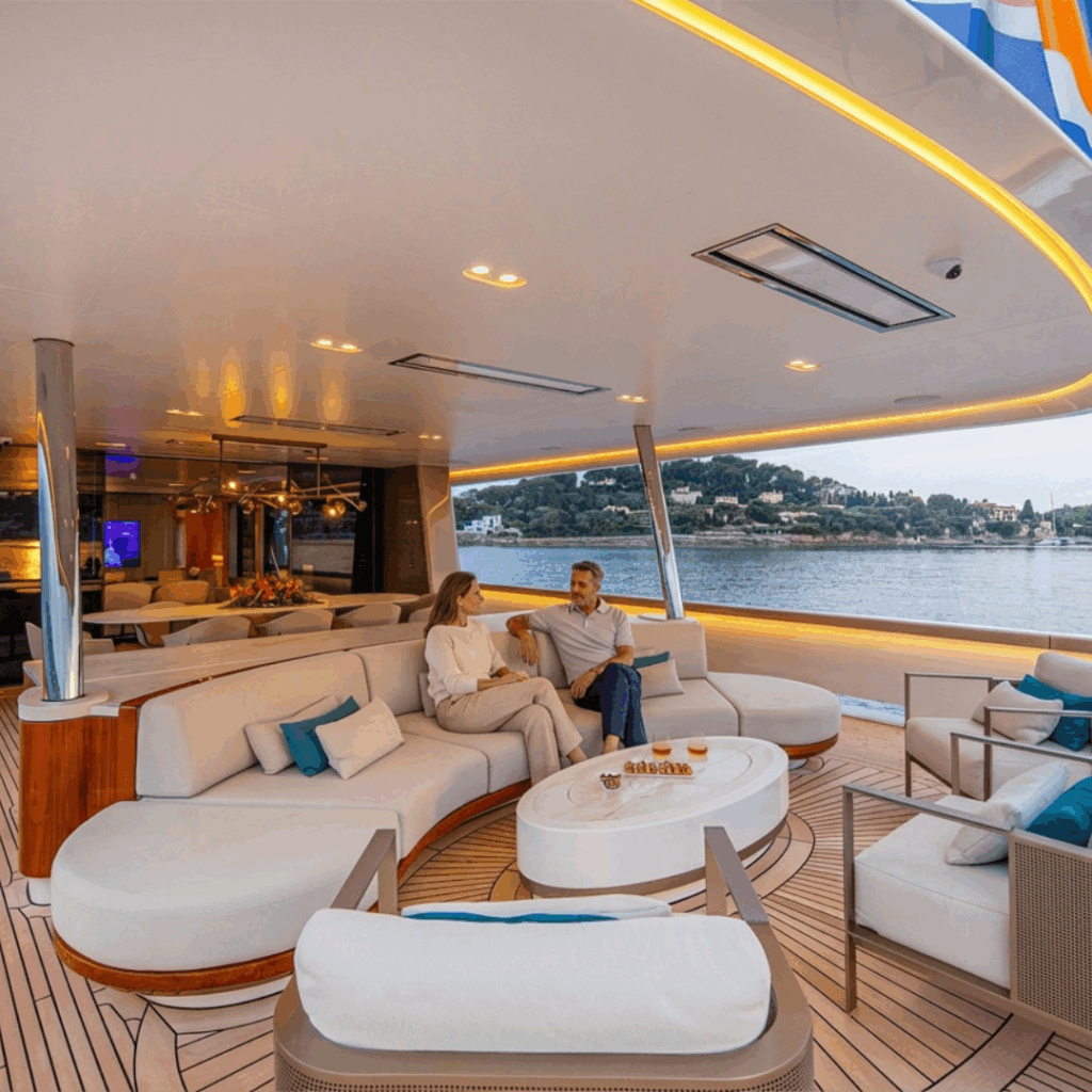 Overhead Electric Heater on Lady Lene Deck - Platinum Electric Marine