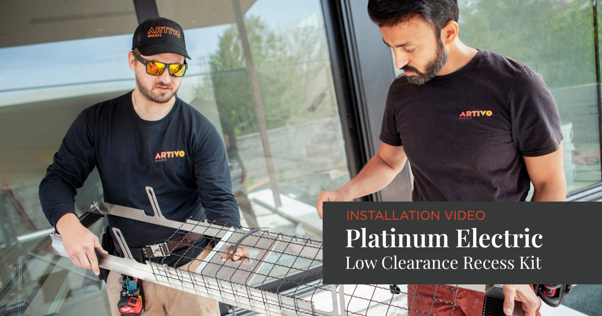 Platinum Electric Low Clearance Recess Kit Installation