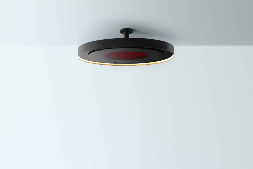Bromic Eclipse Smart-Heat Electric Pendant 8 Inch Straight Pole