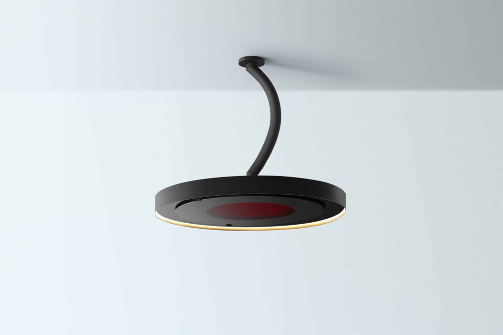 Bromic Eclipse Smart-Heat Electric Pendant Curve Pole