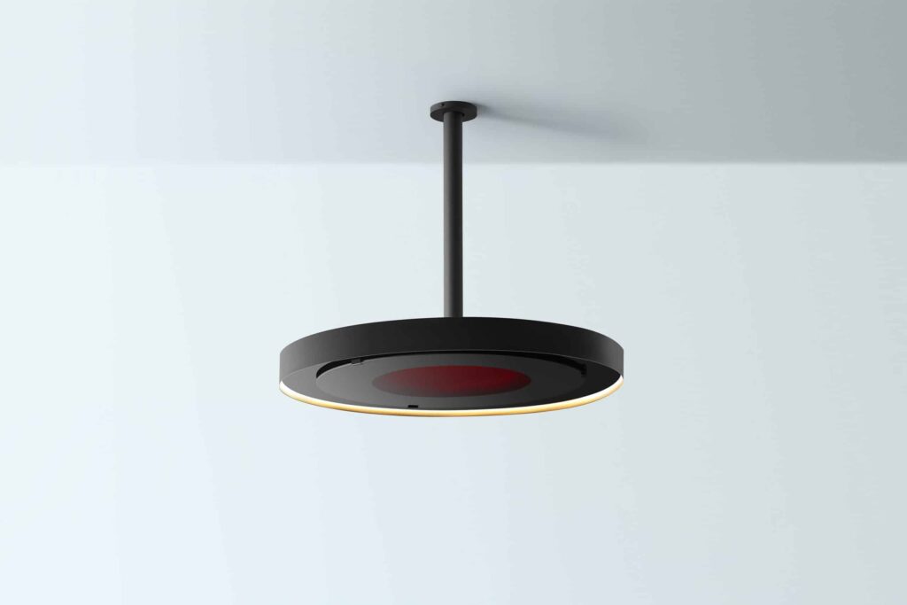 Bromic Eclipse Smart-Heat Electric Pendant 24 Inch Straight Pole